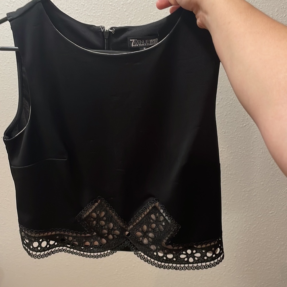 7th Avenue Black Dress Top - Picture 9 of 10